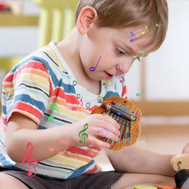 Маленькое пианино с большим пальцем, 8-клавишное хроматическое пианино с большим пальцем из цельного дерева для профессионального ручного клавиатурного инструмента, чистый и яркий звук 
Маленькое пианино с большим пальцем, 8-клавишное хроматическое пианино с большим пальцем из цельного дерева для профессионального ручного клавиатурного инструмента, чистый и яркий звук