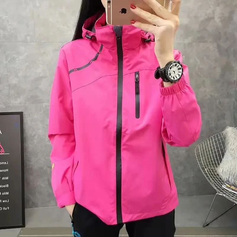 Women Coat Spring Autumn Women Windbreaker Korean Loose All-Match Jacket 2024 New Thin Windproof Waterproof Mountaineering Suit
Women Coat Spring Autumn Women Windbreaker Korean Loose All-Match Jacket 2024 New Thin Windproof Waterproof Mountaineering Suit