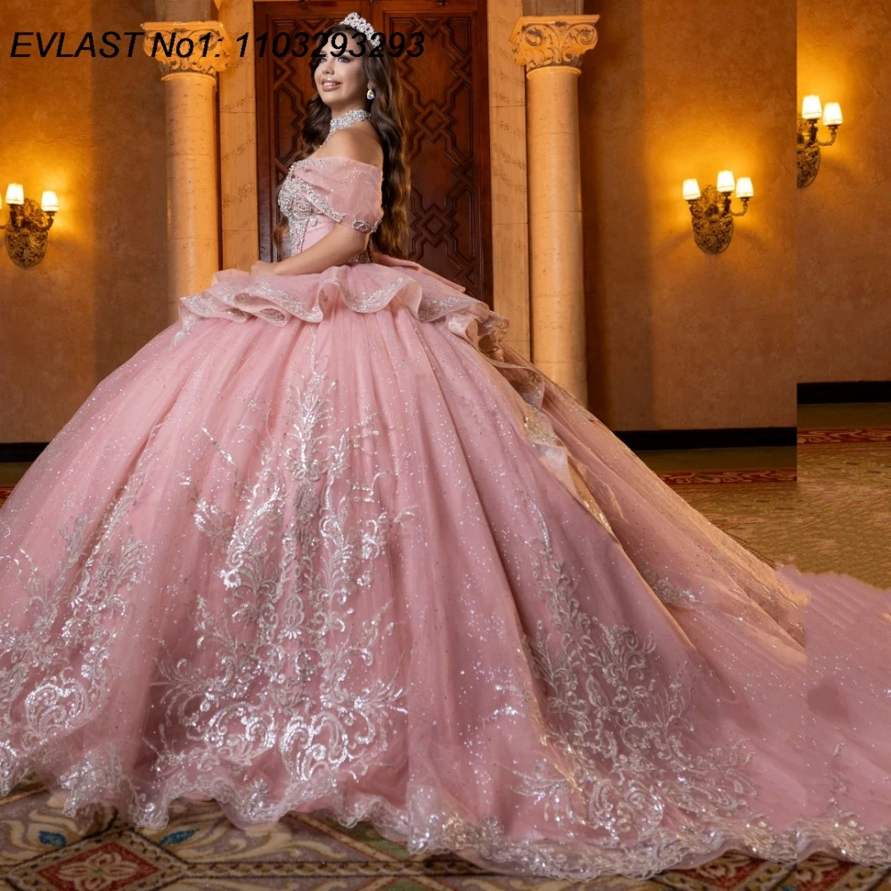 Индивидуальное блестящее розовое бальное платье EVLAST для Quinceanera с кружевом, пайетками, аппликациями, бисером и бантом, для Sweet 16, Vestidos De 15 Anos E1QN949
Индивидуальное блестящее розовое бальное платье EVLAST для Quinceanera с кружевом, пайетками, аппликациями, бисером и бантом, для Sweet 16, Vestidos De 15 Anos E1QN949