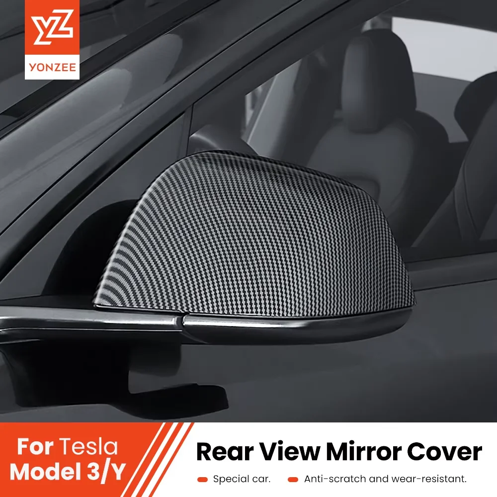 YZ Carbon Fiber Car Paste Side Door Mirror Cover For Tesla Model 3 Model Y Auto Exterior Accessories ABS Sides Rearview Cover
YZ Carbon Fiber Car Paste Side Door Mirror Cover For Tesla Model 3 Model Y Auto Exterior Accessories ABS Sides Rearview Cover