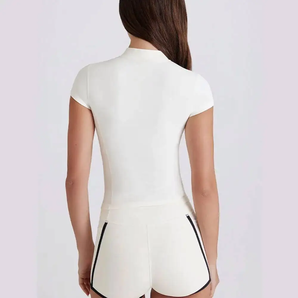 Women S Slimming Quick Dry Zip Up Yoga Sports Top Short Sleeve T Shirt For Casual Outdoor Fiess Wear
Women S Slimming Quick Dry Zip Up Yoga Sports Top Short Sleeve T Shirt For Casual Outdoor Fiess Wear