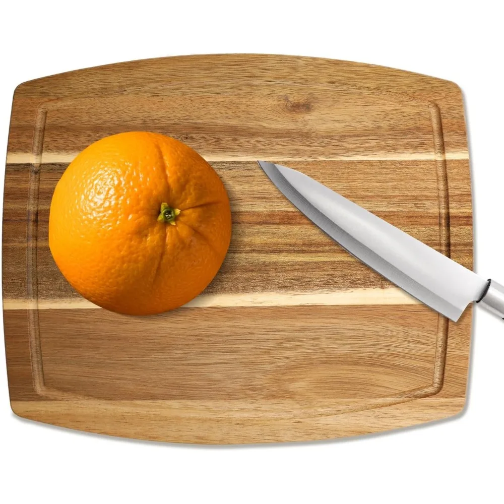 Небольшая разделочная доска из дерева акации для кухни, деревянная разделочная доска толщиной 8 x 6 дюймов, сервировочные доски с глубокими канавками для сока для M
Небольшая разделочная доска из дерева акации для кухни, деревянная разделочная доска толщиной 8 x 6 дюймов, сервировочные доски с глубокими канавками для сока для M