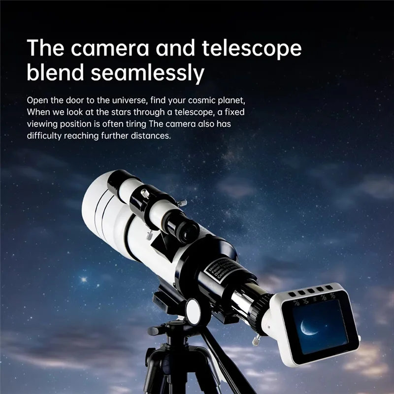 A69P-Professional Astronomical Telescope Monocular 70300 Electronic Eyepiece 70MM Large-Aperture For Stargazing Bird Watching
A69P-Professional Astronomical Telescope Monocular 70300 Electronic Eyepiece 70MM Large-Aperture For Stargazing Bird Watching