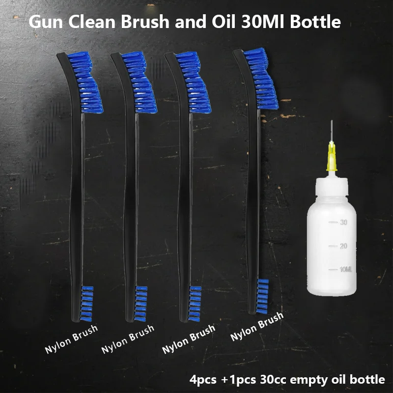 Double-Ended Gun Cleaning Brush and 30ml Empty Bottle Set,7-Inch Handle for Firearm Clean,for Hunting,Toy Gun Accessories
Double-Ended Gun Cleaning Brush and 30ml Empty Bottle Set,7-Inch Handle for Firearm Clean,for Hunting,Toy Gun Accessories