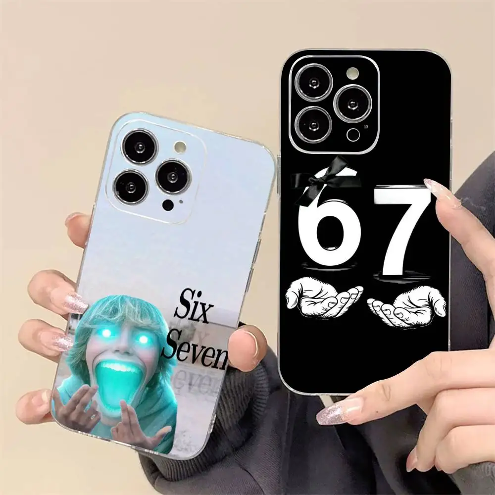 67 S-Six Seven Meme Aesthetics Phone Case For iPhone17,16,15,14,13,12,11 Plus,Pro Max Soft Transparent Cover
67 S-Six Seven Meme Aesthetics Phone Case For iPhone17,16,15,14,13,12,11 Plus,Pro Max Soft Transparent Cover