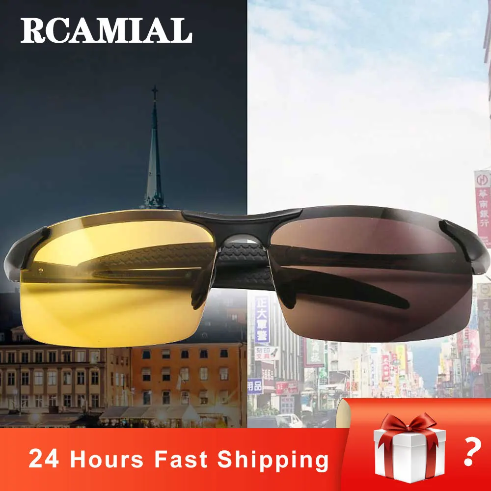RCAMIAL Photochromic Sunglasses Polarized Lens UV400 Aluminum Magnesium Frame Car Driving Day And Night Glasses For Men Sport
RCAMIAL Photochromic Sunglasses Polarized Lens UV400 Aluminum Magnesium Frame Car Driving Day And Night Glasses For Men Sport