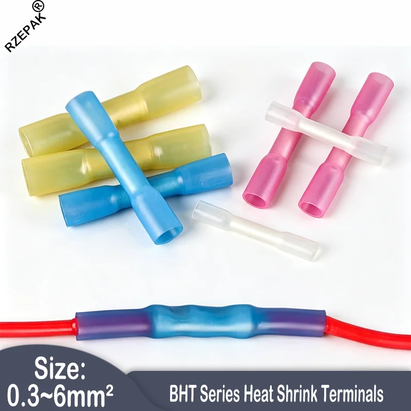 10-1000PCS Heat Shrink Butt Wire Connectors AWG 24-10 0.3-6.0mm2 Waterproof Insulated Automobile Wire Cable Crimp Terminal
10-1000PCS Heat Shrink Butt Wire Connectors AWG 24-10 0.3-6.0mm2 Waterproof Insulated Automobile Wire Cable Crimp Terminal