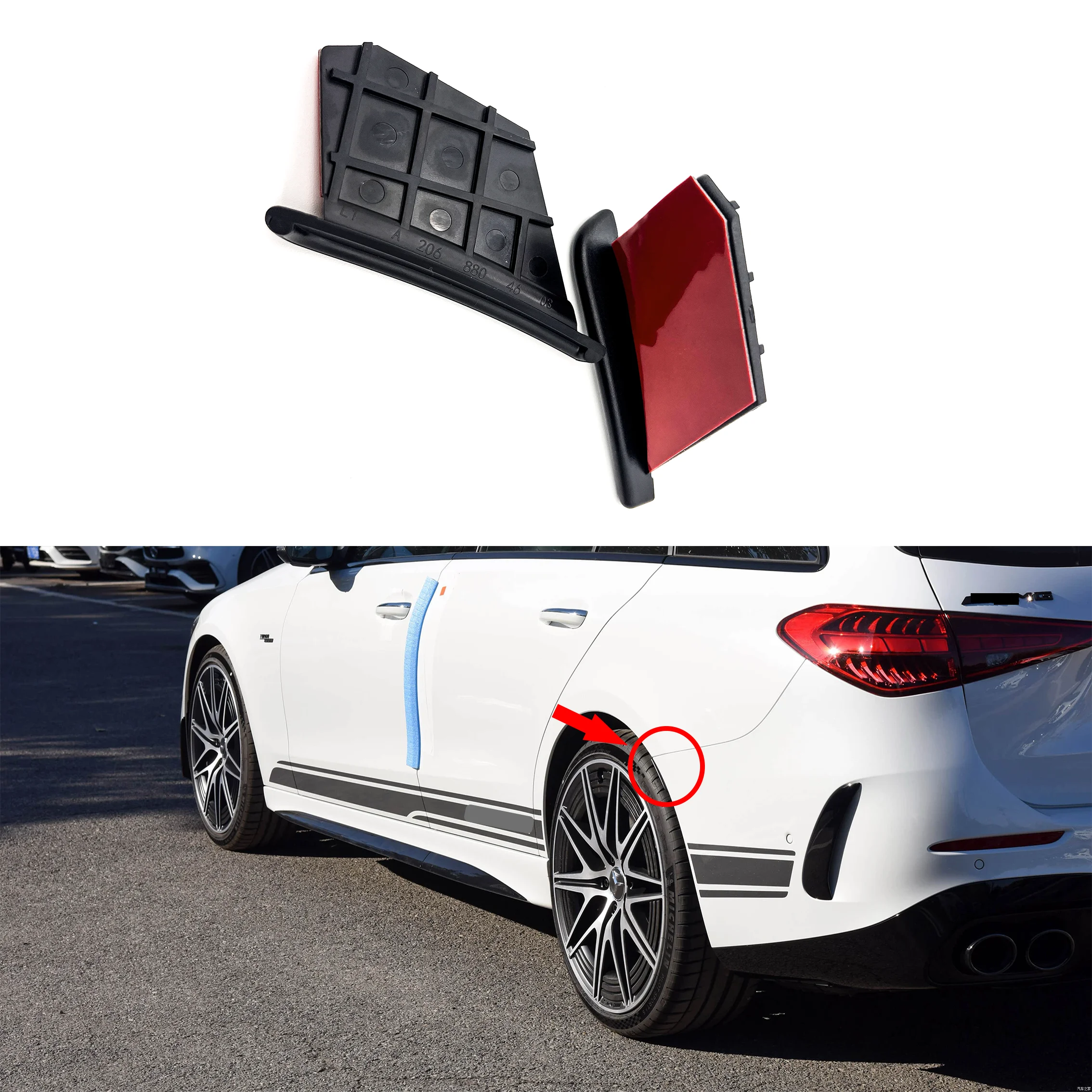 Luxury Fender Extension Kit for Mercedes C-Class W206/C260/ C350/C43/C63 ABS Automotive Exterior Modifications Waterproof Design
Luxury Fender Extension Kit for Mercedes C-Class W206/C260/ C350/C43/C63 ABS Automotive Exterior Modifications Waterproof Design