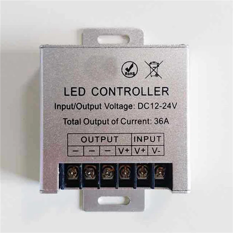 ABAH-2X Dimmer Remote Big Power 360W Led Box Controller For Single Color Led Strip Light DC12-24V Dimming 23Key IR Remote Kit
ABAH-2X Dimmer Remote Big Power 360W Led Box Controller For Single Color Led Strip Light DC12-24V Dimming 23Key IR Remote Kit