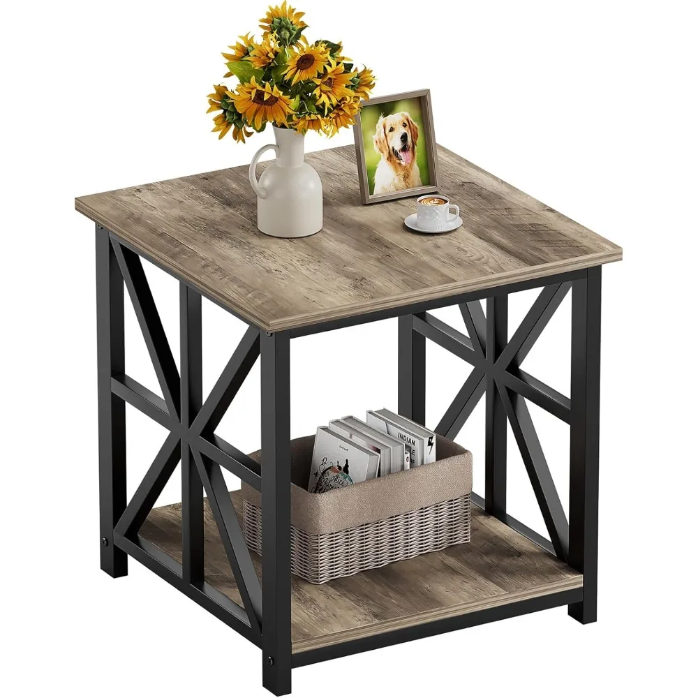 End Table with 2-Tier Storage Shelf, 24 inch Side Table for Living Room,Modern Nightstand for Bedroom Bedside Office Farmhouse,
End Table with 2-Tier Storage Shelf, 24 inch Side Table for Living Room,Modern Nightstand for Bedroom Bedside Office Farmhouse,
