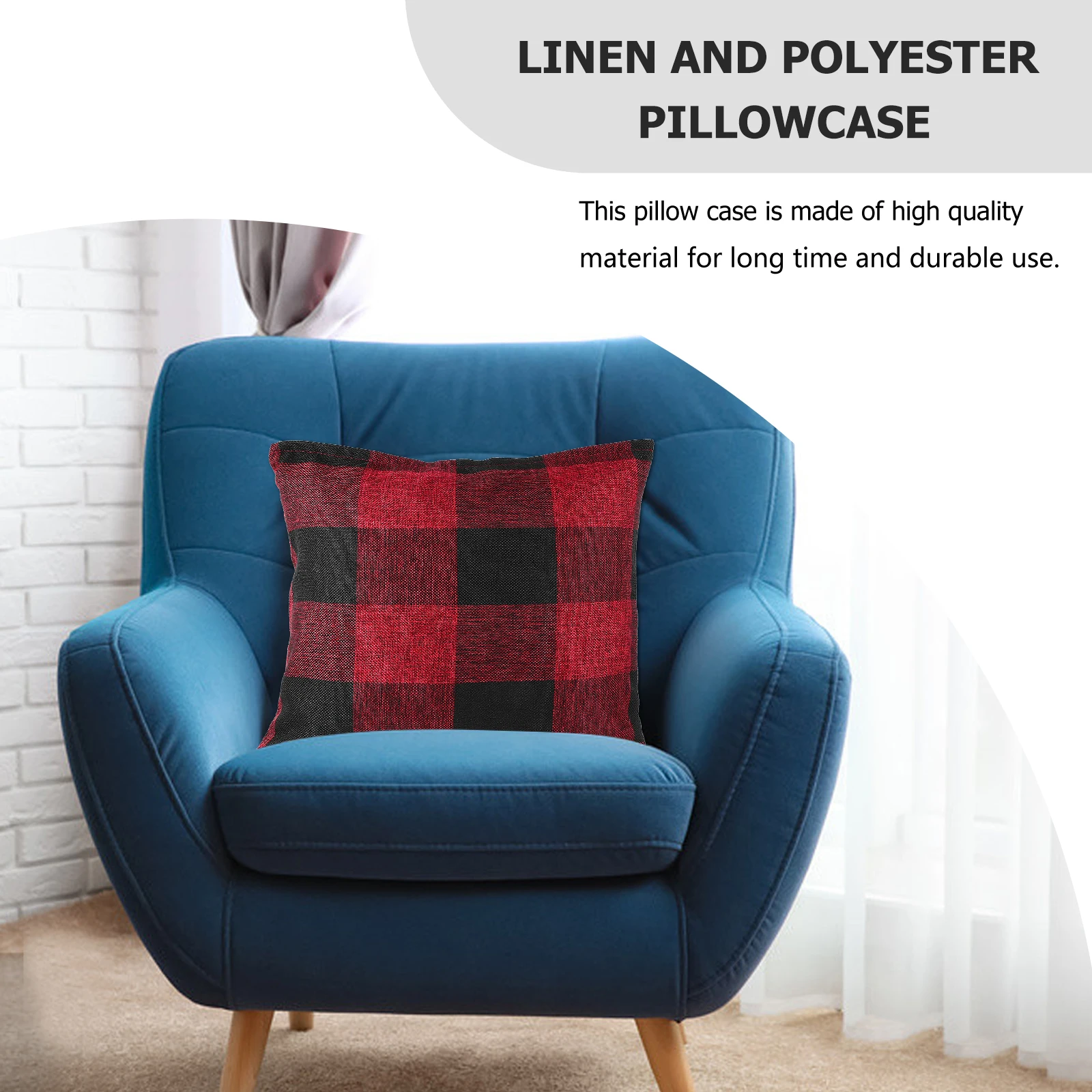Flax Pillow Case Protective Cover Home Sofa Back Cushion Case Comfortable Grid Design Easy Clean Durably Reusable Pad Cover
Flax Pillow Case Protective Cover Home Sofa Back Cushion Case Comfortable Grid Design Easy Clean Durably Reusable Pad Cover