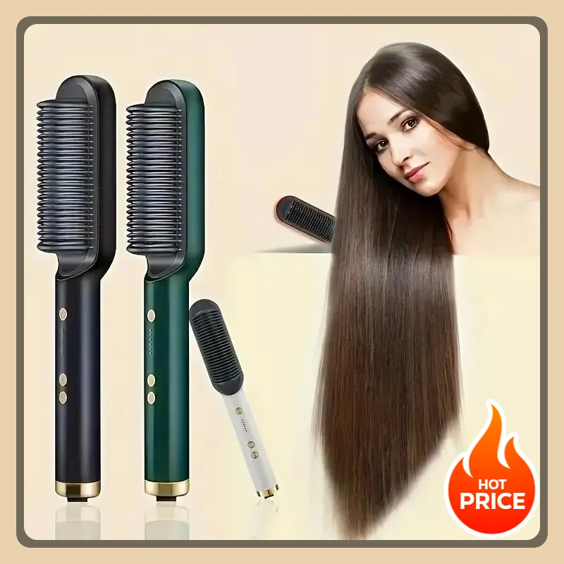 Хит продаж: выпрямляющая расческа 2-в-1, электрический выпрямитель и плойка для волос, многофункциональный выпрямитель для волос
Хит продаж: выпрямляющая расческа 2-в-1, электрический выпрямитель и плойка для волос, многофункциональный выпрямитель для волос