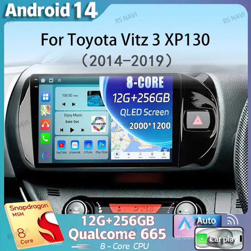 Android 14 Carplay For Toyota Vitz 3 XP130 2014 2015 2016 2017 2018 2019 Car Radio Multimedia Video Player Navigation GPS Stereo
Android 14 Carplay For Toyota Vitz 3 XP130 2014 2015 2016 2017 2018 2019 Car Radio Multimedia Video Player Navigation GPS Stereo