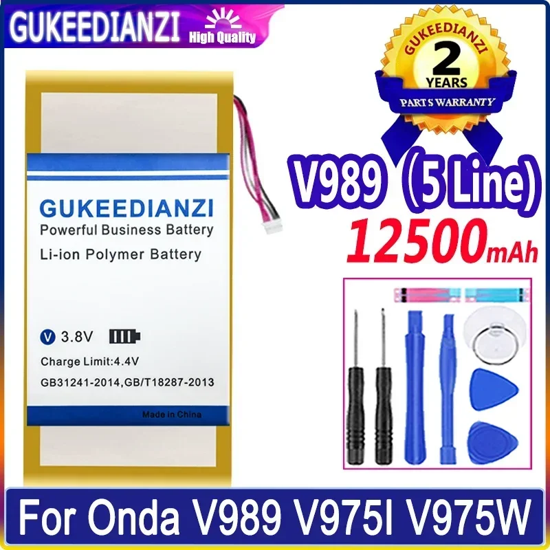 High-Capacity V989 5 Line Laptop Battery 12500mAh For Onda V989 V975I V975W Tablet PC 5-Wire Plug 9.7 Inch
High-Capacity V989 5 Line Laptop Battery 12500mAh For Onda V989 V975I V975W Tablet PC 5-Wire Plug 9.7 Inch