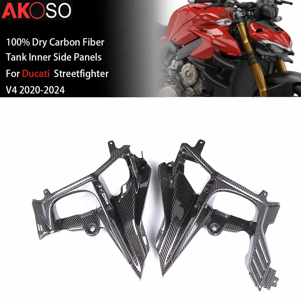 3K Carbon Fiber For Ducati Streetfighter V4 2020-2024 Front Fairing Tank Inner Side Panels Spoiler Cover Motorcycle Accessories
3K Carbon Fiber For Ducati Streetfighter V4 2020-2024 Front Fairing Tank Inner Side Panels Spoiler Cover Motorcycle Accessories