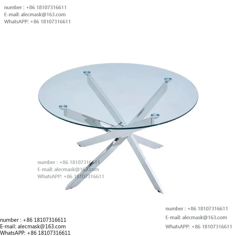 Simple Stainless Steel Golden Tripod Tempered Glass Coffee Table Living Room Furniture Hotel KTV
Simple Stainless Steel Golden Tripod Tempered Glass Coffee Table Living Room Furniture Hotel KTV