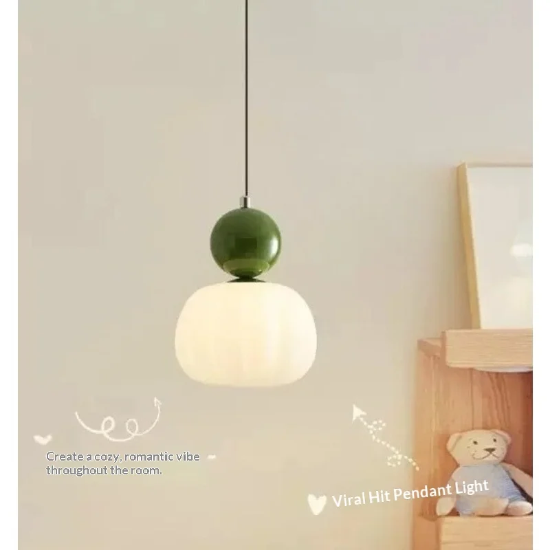 Nordic Simple Bedside Chandelier Creative Pumpkin Cream Restaurant Chandelier Bedroom Entrance Lamp Ceiling Light Led Lamp
Nordic Simple Bedside Chandelier Creative Pumpkin Cream Restaurant Chandelier Bedroom Entrance Lamp Ceiling Light Led Lamp
