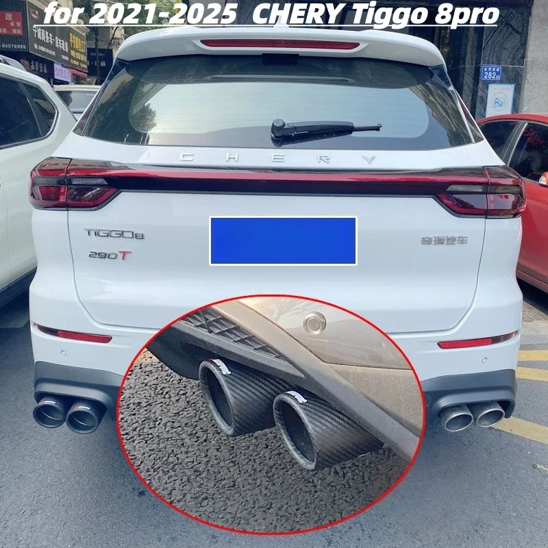 Для Chery Tiggo 8 Pro 2021-2025: специальные аксессуары для выхлопной трубы (глушителя) из матового и глянцевого карбона, черные
Для Chery Tiggo 8 Pro 2021-2025: специальные аксессуары для выхлопной трубы (глушителя) из матового и глянцевого карбона, черные