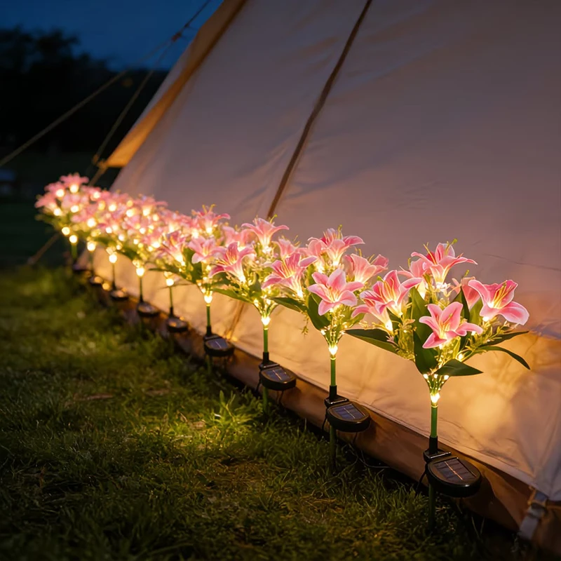 7‑Head Solar Lily Flower Stake Lights, Pink Waterproof Solar‑Powered Garden Decorative Lamp for Outdoor Patio Balcony Courtyard
7‑Head Solar Lily Flower Stake Lights, Pink Waterproof Solar‑Powered Garden Decorative Lamp for Outdoor Patio Balcony Courtyard