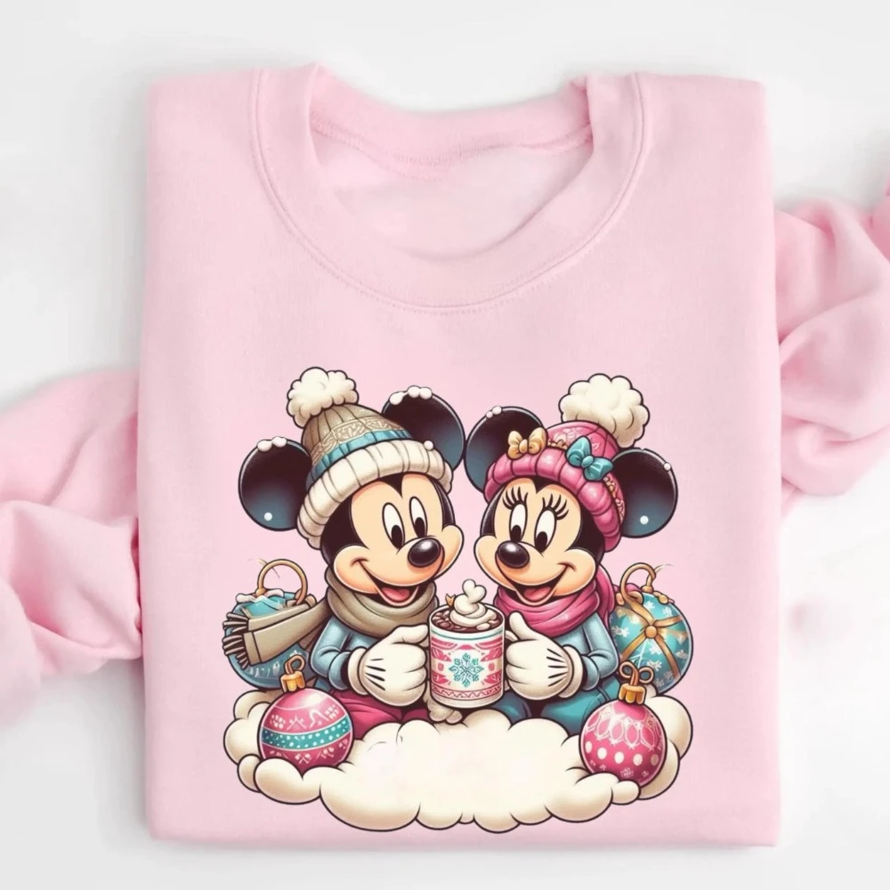 Рождественская толстовка с капюшоном Disney, Рождественская толстовка с Микки и Минни Маус, унисекс, толстовка с круглым вырезом, зимняя одежда для женщин
Рождественская толстовка с капюшоном Disney, Рождественская толстовка с Микки и Минни Маус, унисекс, толстовка с круглым вырезом, зимняя одежда для женщин