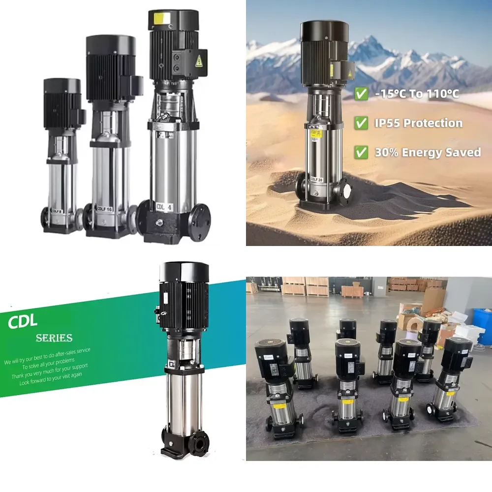 CDL Series Vertical Multistage High Pressure Pump Steel and Iron Pumps for Clean Water OEM Multistage Vertical Pump
CDL Series Vertical Multistage High Pressure Pump Steel and Iron Pumps for Clean Water OEM Multistage Vertical Pump