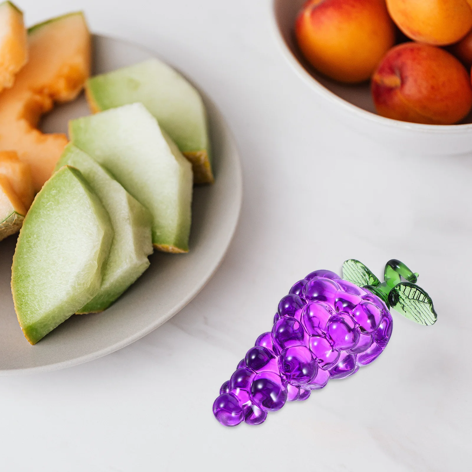 Crystal Tabletop Decoration Artificial Fruits Grapes Figurines Decorative Decorations for Home
Crystal Tabletop Decoration Artificial Fruits Grapes Figurines Decorative Decorations for Home