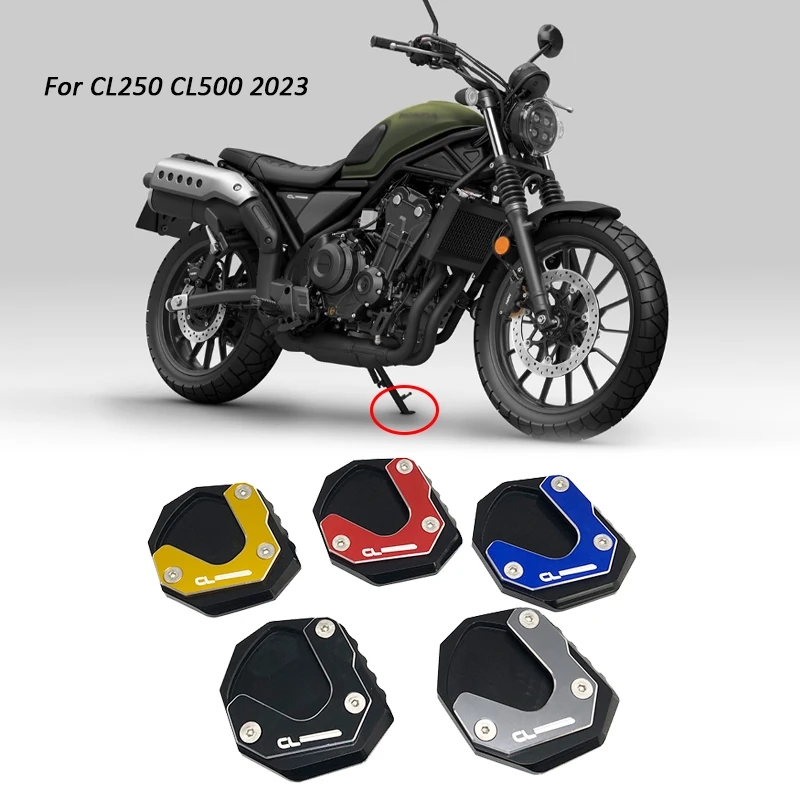 For HONDA CL 250 CL 500 CL250 CL500 2023 Motorcycle Accessories CNC Kickstand Enlarger Side Stand Extension Plate Pad
For HONDA CL 250 CL 500 CL250 CL500 2023 Motorcycle Accessories CNC Kickstand Enlarger Side Stand Extension Plate Pad