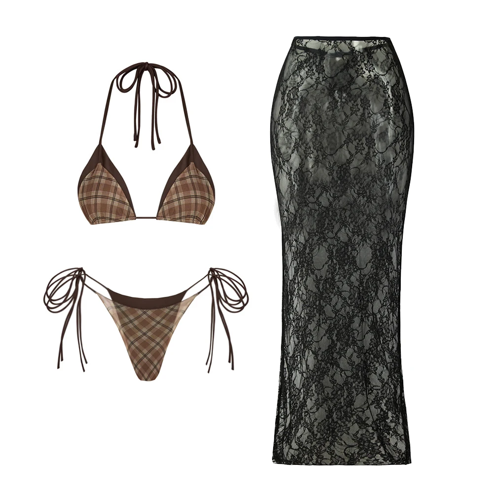 Sexy Cutout Biquini With Sheer Floral Lace Skirt Set Women's Swimsuit Fashion Mujer Low Waist Bikini Swimwear Lady Bathing Suit
Sexy Cutout Biquini With Sheer Floral Lace Skirt Set Women's Swimsuit Fashion Mujer Low Waist Bikini Swimwear Lady Bathing Suit