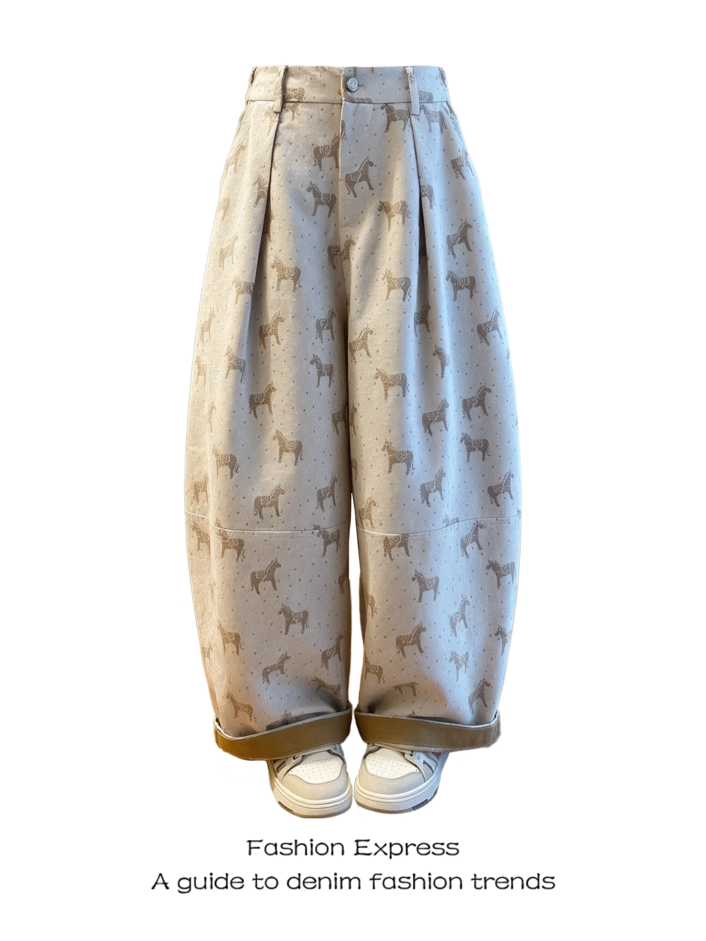 Unique Pattern Wide Leg Loose Women's Jeans High Waist Denim Pants Unique Super Beautiful Trousers Commute Style Printe...
Unique Pattern Wide Leg Loose Women's Jeans High Waist Denim Pants Unique Super Beautiful Trousers Commute Style Printe...