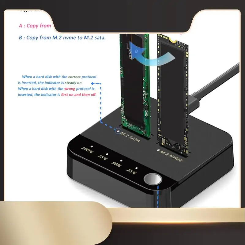 Дубликатор M.2 SATA Корпус M.2 SATA к Nvme SSD Внешняя док-станция для жесткого диска с клоном для M2 HDD SSD Reader-N36R
Дубликатор M.2 SATA Корпус M.2 SATA к Nvme SSD Внешняя док-станция для жесткого диска с клоном для M2 HDD SSD Reader-N36R