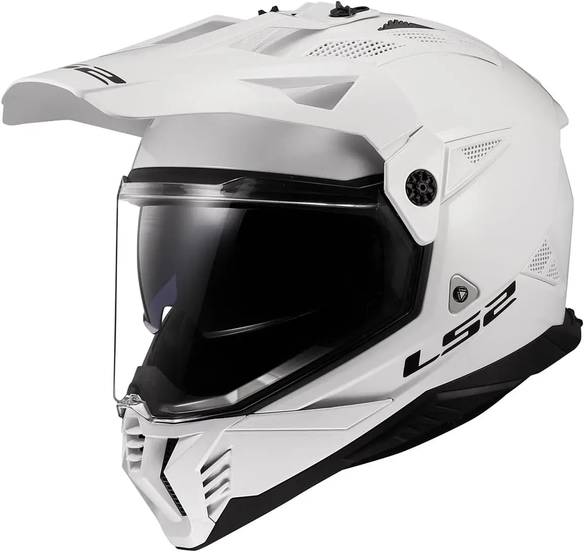 Helmets Blaze II Adventure Motorcycle Helmet W/SunShield (Gloss White - XX-Large)
Helmets Blaze II Adventure Motorcycle Helmet W/SunShield (Gloss White - XX-Large)