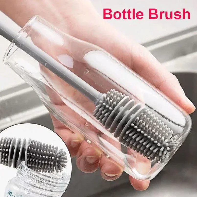 Silicone Milk Bottle Brush Cup Scrubber Glass Cleaner Kitchen Cleaning Tool Long Handle Drink Bottle Glass Cup Cleaning Brush
Silicone Milk Bottle Brush Cup Scrubber Glass Cleaner Kitchen Cleaning Tool Long Handle Drink Bottle Glass Cup Cleaning Brush