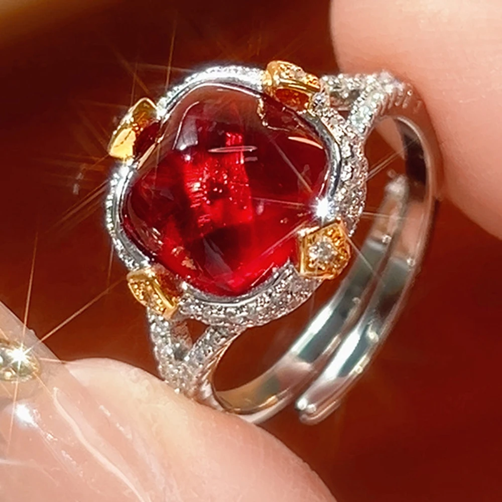 KQDANCE 10*10mm Sugar-Loaf Cutting Created Emerald Green Ruby Red Gemstone Zircon Diamond Rings Gold PLated Jewelry For WOmen
KQDANCE 10*10mm Sugar-Loaf Cutting Created Emerald Green Ruby Red Gemstone Zircon Diamond Rings Gold PLated Jewelry For WOmen