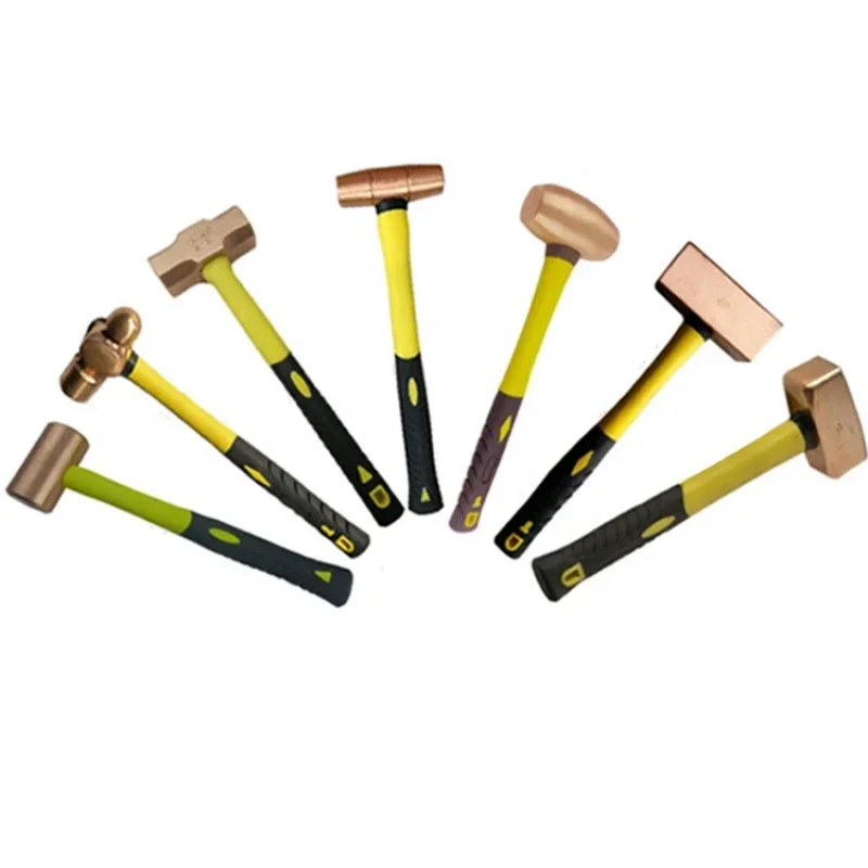 Brass non-spark hammer Safety hand tools Wooden handle or fiberglass German hammer
Brass non-spark hammer Safety hand tools Wooden handle or fiberglass German hammer