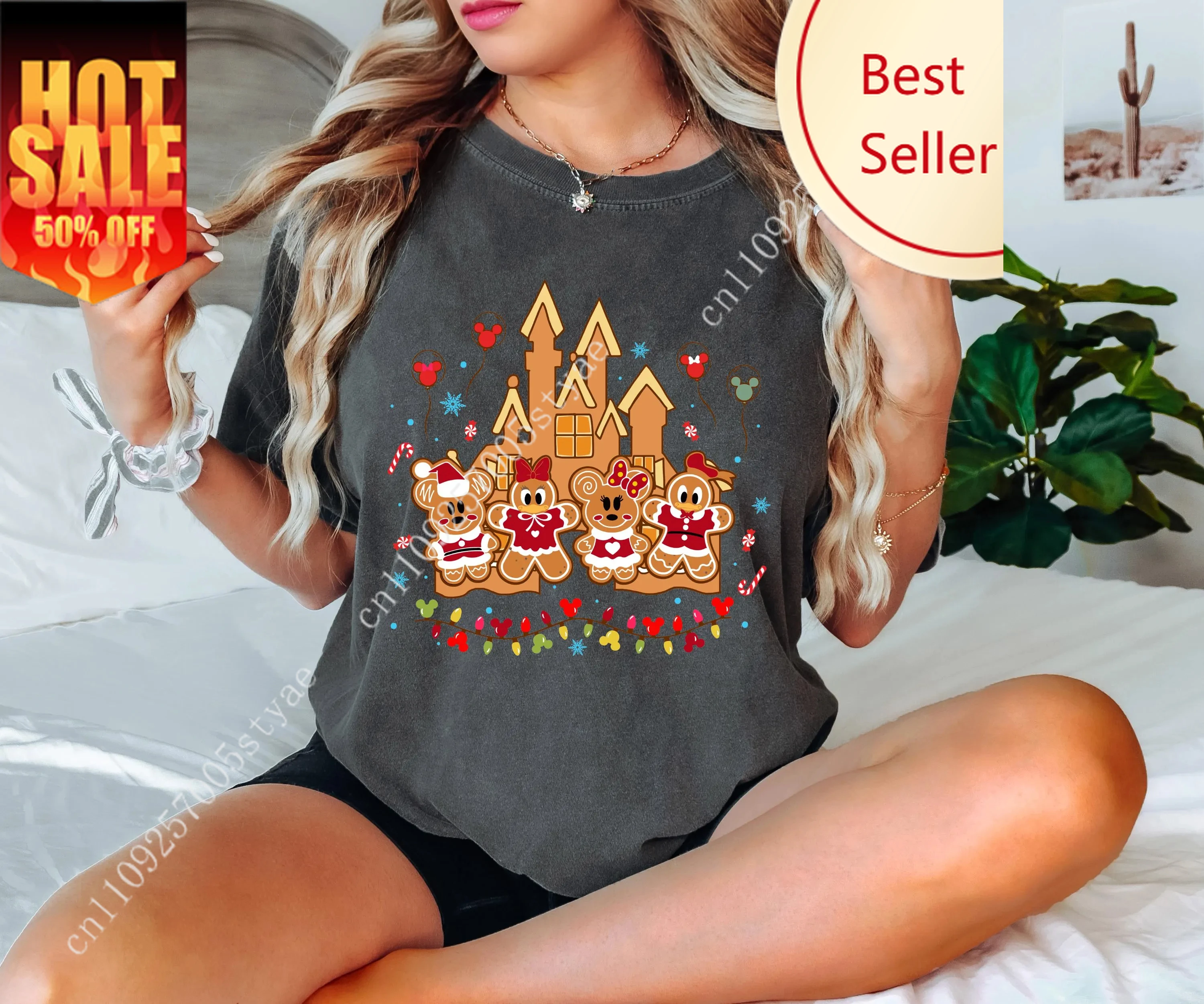 Women's Disney Mickey And Minnie Gingerbread Shirt T Shirt Men Cotton Tee O-Neck Casual Oversize Short Sleeve Streetwear Tops
Women's Disney Mickey And Minnie Gingerbread Shirt T Shirt Men Cotton Tee O-Neck Casual Oversize Short Sleeve Streetwear Tops