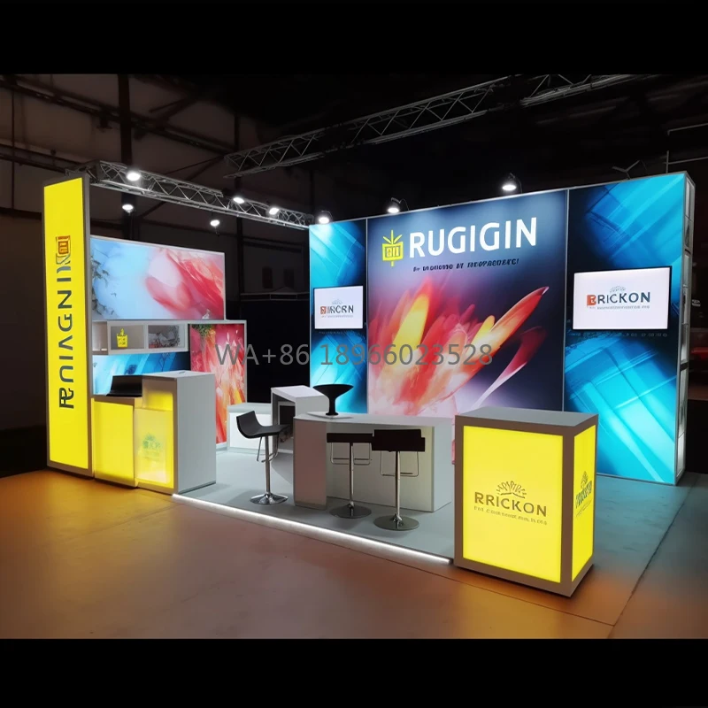 10ft Trade Show Displays Modular Booth Backdrop Light Box Backlit Tv Stand for Fair Events
10ft Trade Show Displays Modular Booth Backdrop Light Box Backlit Tv Stand for Fair Events