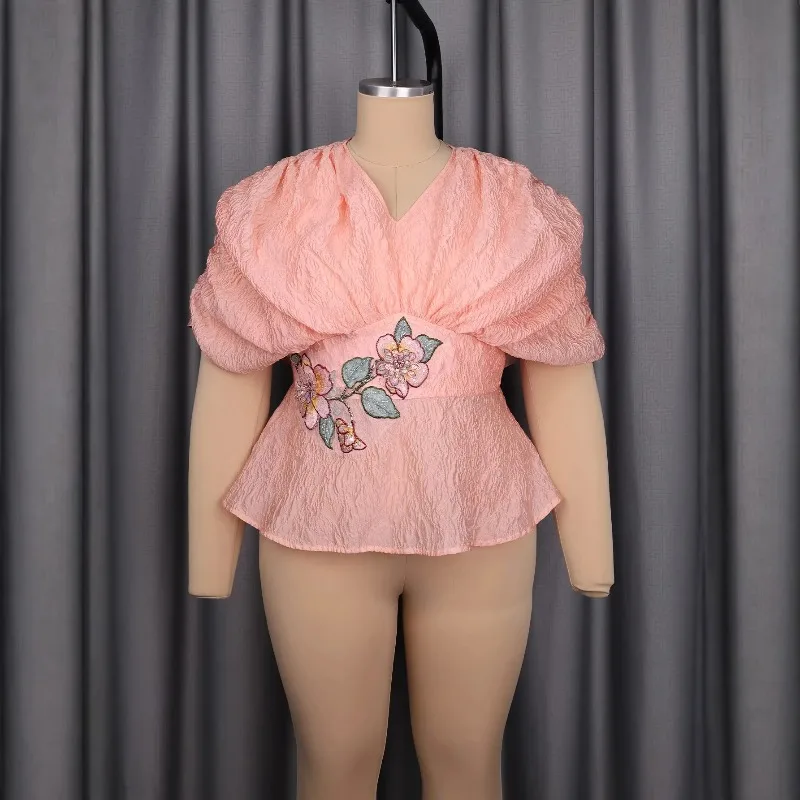 L-4XL Dashiki African Clothes for Women Summer Fashion African Short Sleeve V-neck Polyester Plus Size Top African Clothing
L-4XL Dashiki African Clothes for Women Summer Fashion African Short Sleeve V-neck Polyester Plus Size Top African Clothing