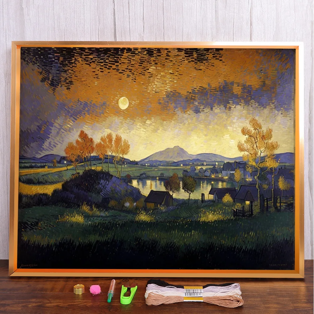 Scenery Moon Night Pre-Printed 11CT Cross-Stitch Embroidery Full Kit Sewing Painting Needlework Handmade Sales Magic Wholesale
Scenery Moon Night Pre-Printed 11CT Cross-Stitch Embroidery Full Kit Sewing Painting Needlework Handmade Sales Magic Wholesale