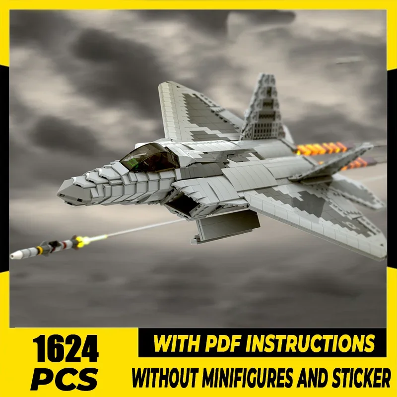 Military Series Model Moc Building Blocks 1:35 Scale F-22 Raptor Fighter Model Technology Brick Construction Assembly Toy Gifts
Military Series Model Moc Building Blocks 1:35 Scale F-22 Raptor Fighter Model Technology Brick Construction Assembly Toy Gifts