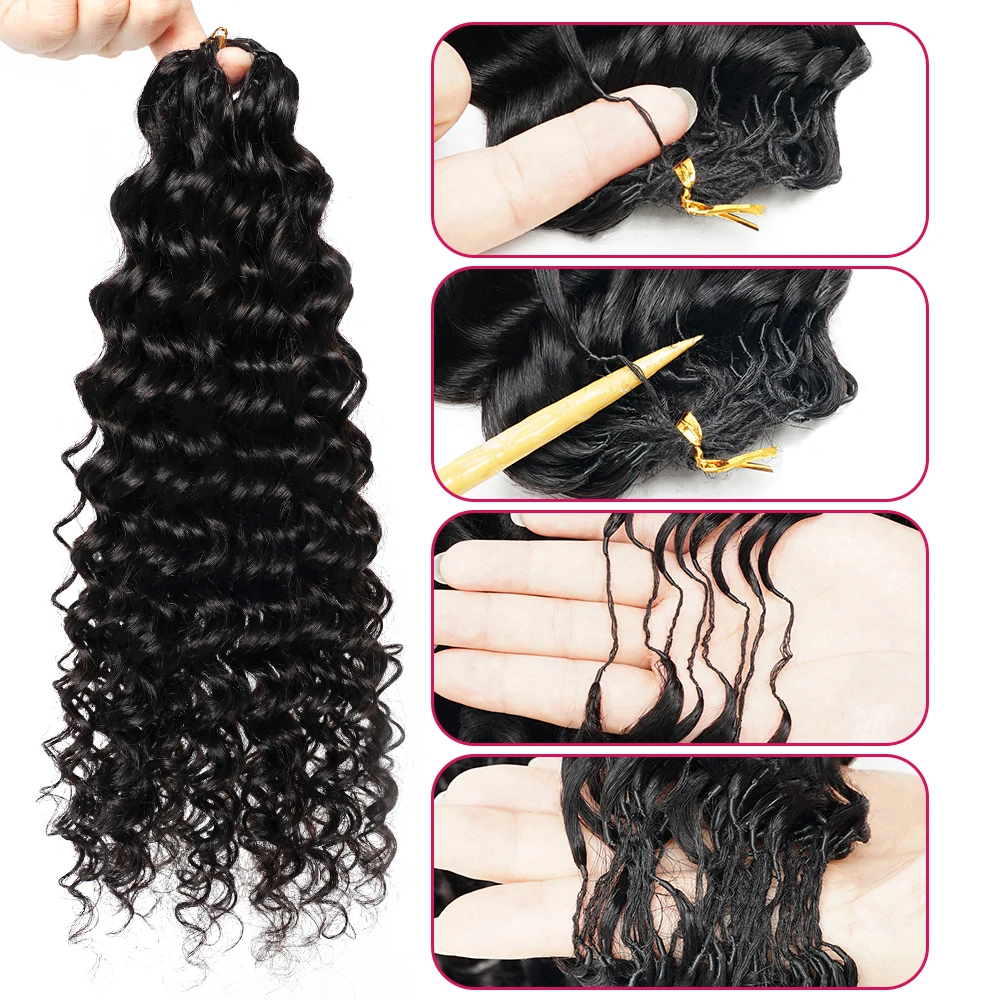 Miracle Knots Feather Crochet Extension Virgin Remy 100% Human Hair Deep Wave 50pieces per pack Natural Color
Miracle Knots Feather Crochet Extension Virgin Remy 100% Human Hair Deep Wave 50pieces per pack Natural Color
