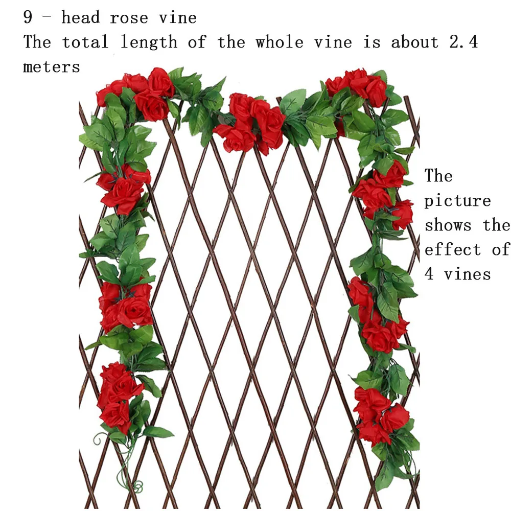 Artificial Rose Vine Wall Hanging Silk Flowers Wedding Decoration Cherry Blossoms Vine Fake Flowers Ceiling Artificial Plant
Artificial Rose Vine Wall Hanging Silk Flowers Wedding Decoration Cherry Blossoms Vine Fake Flowers Ceiling Artificial Plant