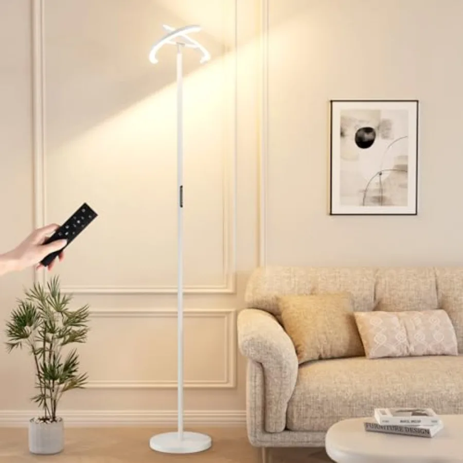 Floor Lamps for Living Room, 40W/2400LM LED Floor Lamp with Touch and Remote Control, 70" Tall Standing Lamp Stepless Dimmable,
Floor Lamps for Living Room, 40W/2400LM LED Floor Lamp with Touch and Remote Control, 70" Tall Standing Lamp Stepless Dimmable,