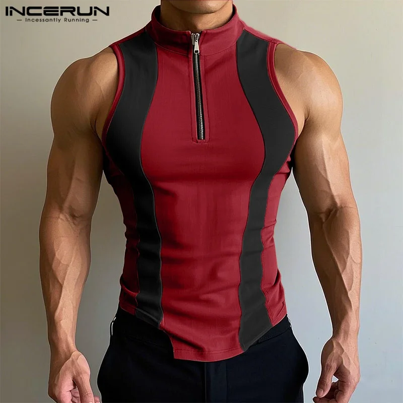 INCERUN Tops 2025 American Style Fashion Men's Spliced Contrast Zipper Design Vests Summer Streetwear Casual Hot Sale Tank Tops
INCERUN Tops 2025 American Style Fashion Men's Spliced Contrast Zipper Design Vests Summer Streetwear Casual Hot Sale Tank Tops