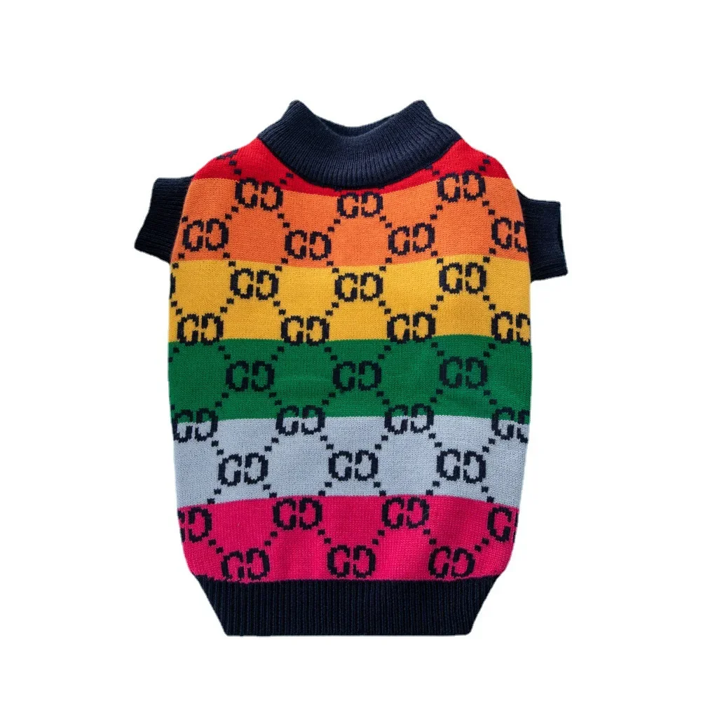Manufacturer Wholesale Fashion Brand Sweater Designer Dog Sweater Medium Size Dog Dress Cat Vest Pet Knitted Sweater
Manufacturer Wholesale Fashion Brand Sweater Designer Dog Sweater Medium Size Dog Dress Cat Vest Pet Knitted Sweater