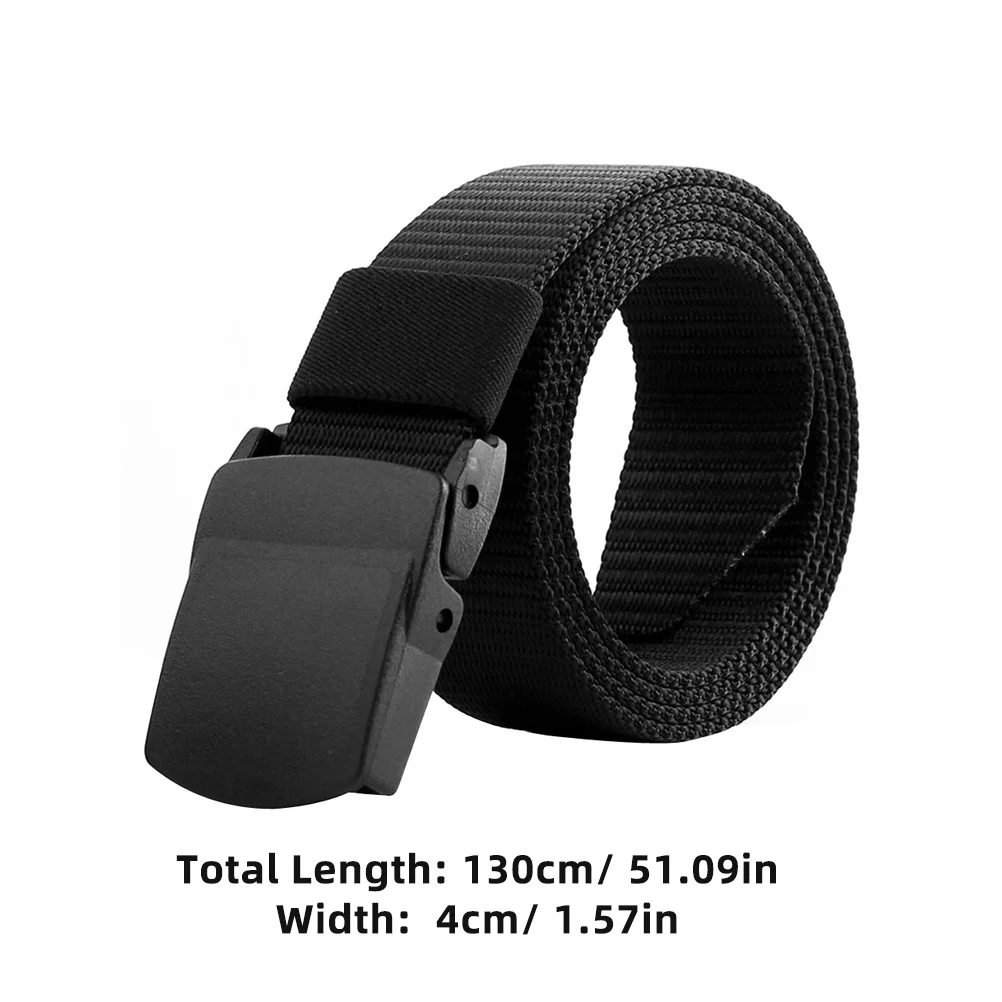 Tactical Outdoor Belt Quick Release Plastic Buckle Adjustable Waistband No Holes Extended Length Soft Cloth Men Riding Hunting
Tactical Outdoor Belt Quick Release Plastic Buckle Adjustable Waistband No Holes Extended Length Soft Cloth Men Riding Hunting