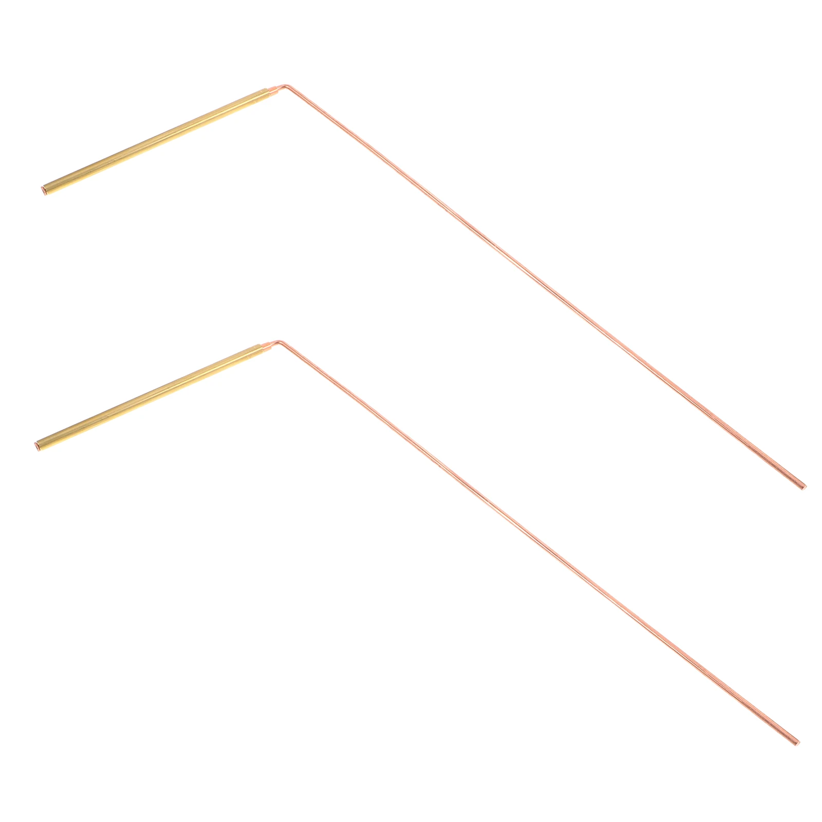 2 pcs Amateurs Brass Rods Copper Divining Rods Dual Color Flat Bottom Versatile Detection Lightweight Portable
2 pcs Amateurs Brass Rods Copper Divining Rods Dual Color Flat Bottom Versatile Detection Lightweight Portable