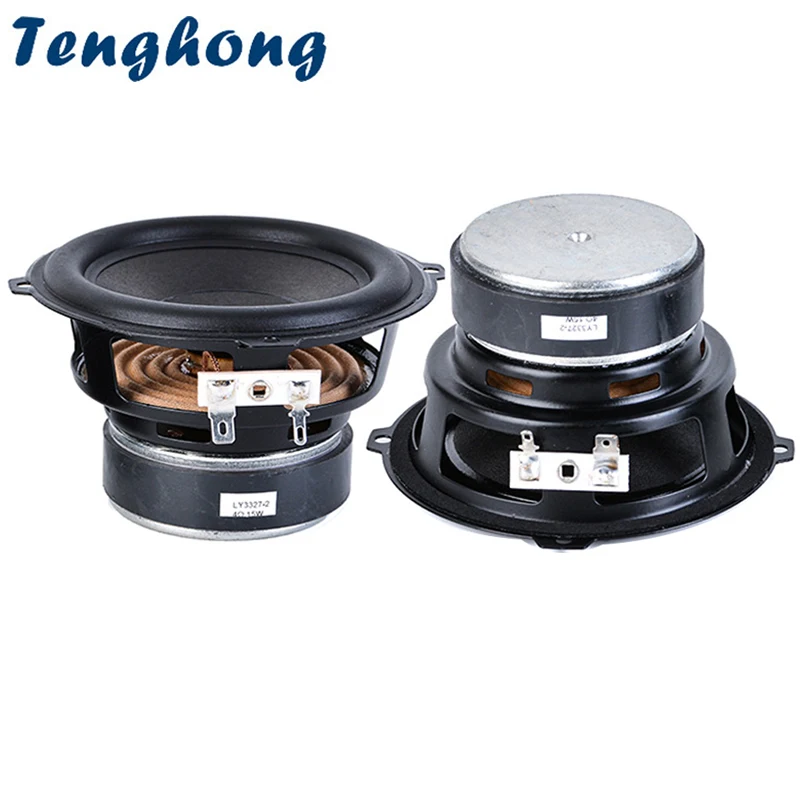 Tenghong 2pcs 4 Inch 4 Ohm 15W Subwoofer Audio Speaker Portable High Power HIFI Woofer Speakers Home Theater Horn Loudspeaker
Tenghong 2pcs 4 Inch 4 Ohm 15W Subwoofer Audio Speaker Portable High Power HIFI Woofer Speakers Home Theater Horn Loudspeaker