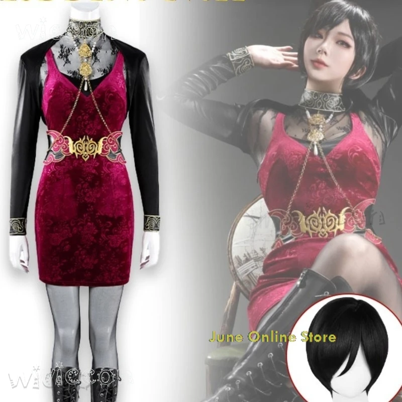 Ada Wong Cosplay full costumes and sets Game Redent 30th Anniversary Women Sexy Chinese Style Cheongsam
Ada Wong Cosplay full costumes and sets Game Redent 30th Anniversary Women Sexy Chinese Style Cheongsam