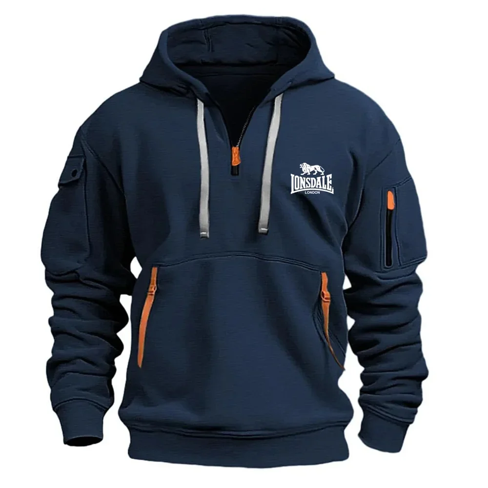 Autumn/Winter 2025 Men's hoodie Casual fashion pullover Long sleeve pocket zipper loose European size sportswear
Autumn/Winter 2025 Men's hoodie Casual fashion pullover Long sleeve pocket zipper loose European size sportswear