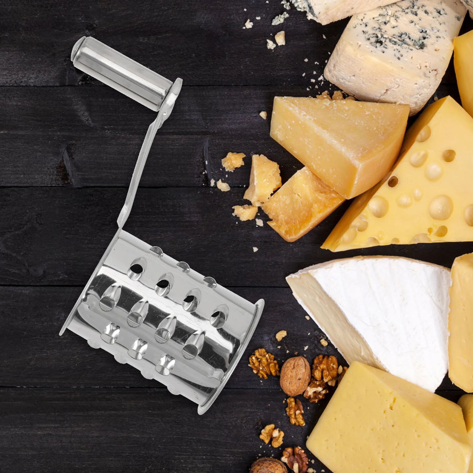 2pcs Stainless Steel Cheese Grater Manual Rotary Kitchen Gadgets Household Sharp Rust-Proof Grating Tool For Cheese Garlic
2pcs Stainless Steel Cheese Grater Manual Rotary Kitchen Gadgets Household Sharp Rust-Proof Grating Tool For Cheese Garlic